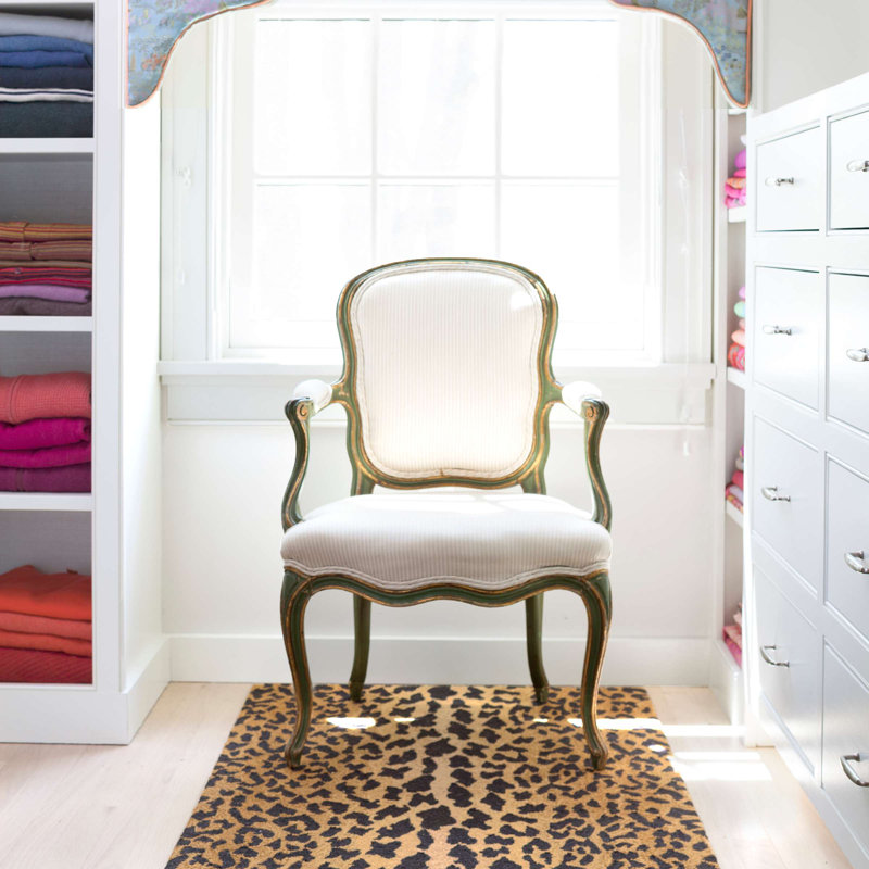 Leopard Hand Micro Hooked Wool Rug, Rectangle 8'6" x 11'6"
