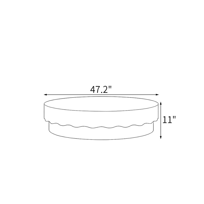 Table basse ronde de style italien