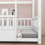 Lit simple en bois avec structure de toit-998009020