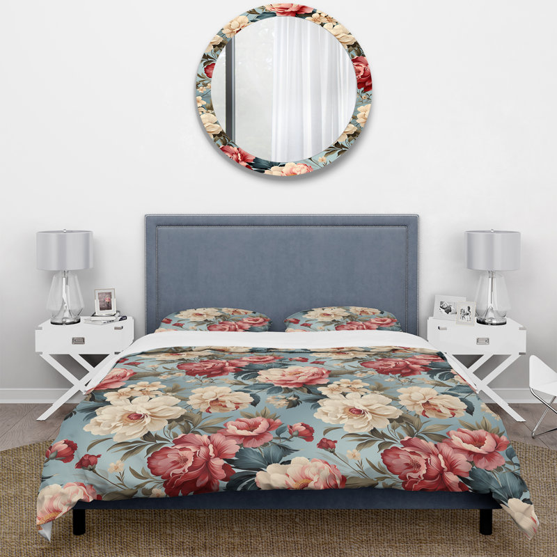 Ensemble de housse de couette Debrisha, Housse de couette simple + 1 taie décorative stan