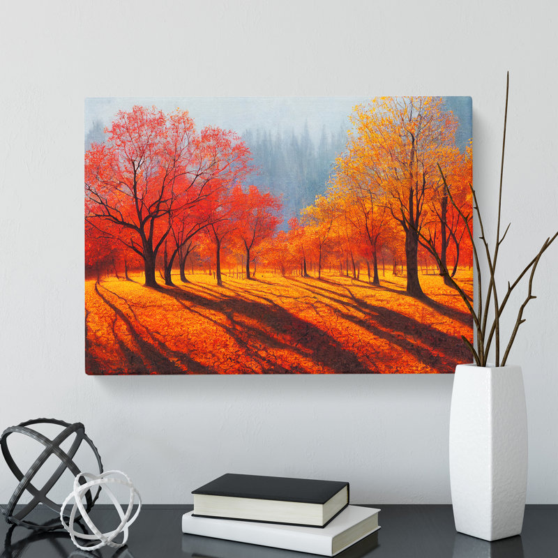 Exquisite Autumn Forest - Wrapped Canvas, 40cm H x 60cm W x 3cm D