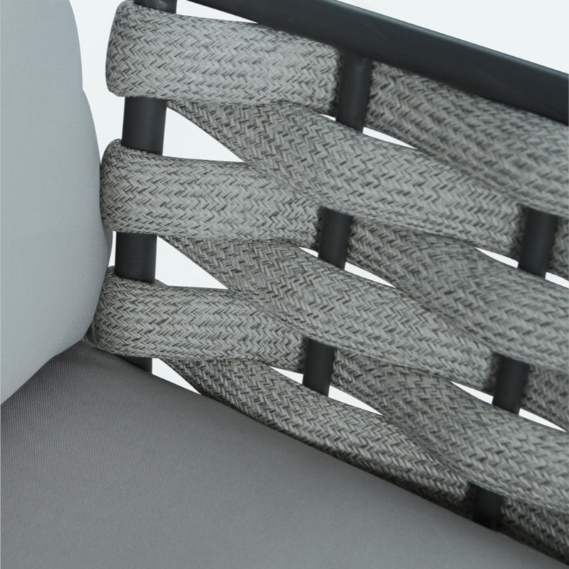 Ensemble de 2 fauteuils club Mariano, Gris, Gris