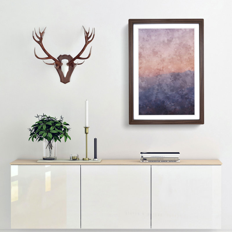 Sunset in California - Framed Print, Walnut Framed, 45cm H x 33cm W x 2cm D
