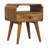 Solid Wood Newton Oak-Ish Nightstand, Brown-1888607746