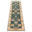 Tapis sarcelle moderne Oushak 2 pi 6 po x 9 pi 10 po