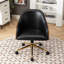 Chaise de bureau rembourrée en cuir véritable-1121318805