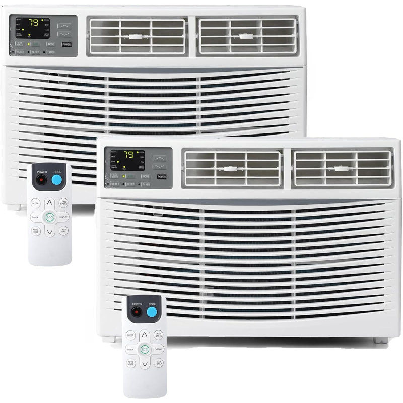 Ensemble de 2 climatiseurs de fenêtre 8 000 BTU avec WiFi