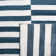 Cameron Striped Area Rug in Indigo/White