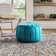 Cherise Moroccan Leather Pouf