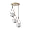 Luminaire suspendu sphère en métal 3 lumières