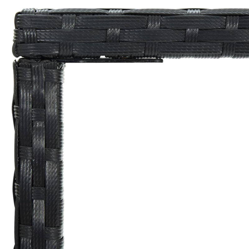 Evaleigh Rattan Bar Table, Black