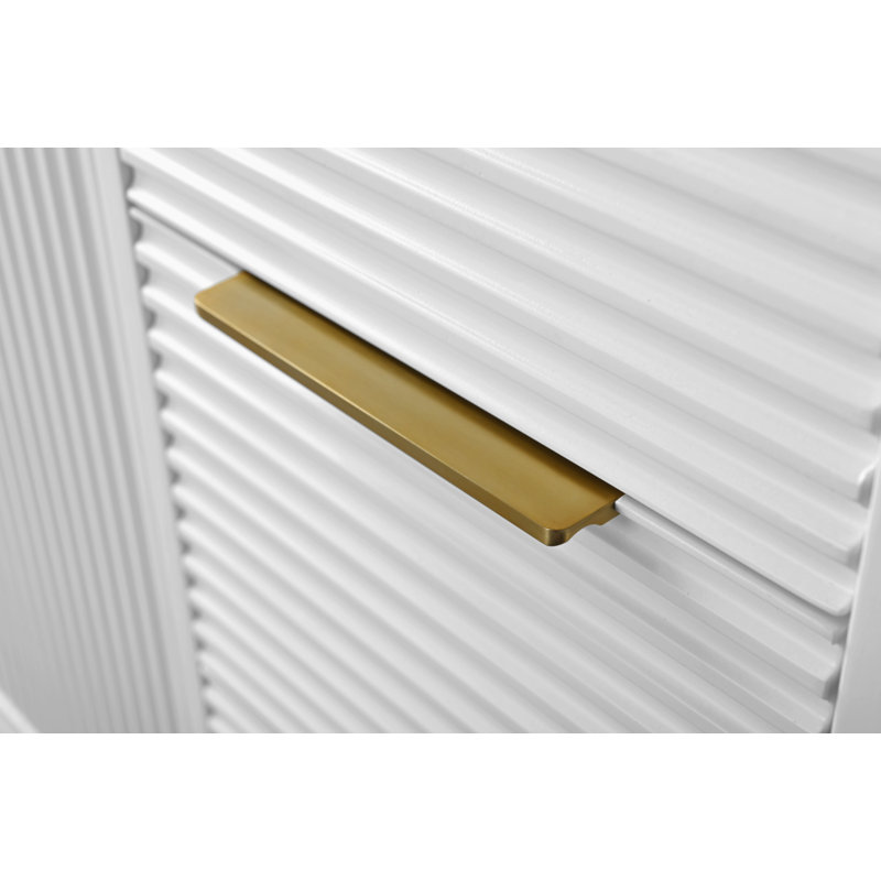 Ensemble de meuble-lavabo simple 36 po avec plateau en pierre reconstituée Lissandra