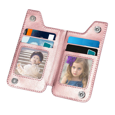 Leather card holder Multifunctional Adhesive Phone Wallet Card,Mobile Phone Card Case, Card Cover, Multiple Card, Zipper, Hand Back Sticker Card Case