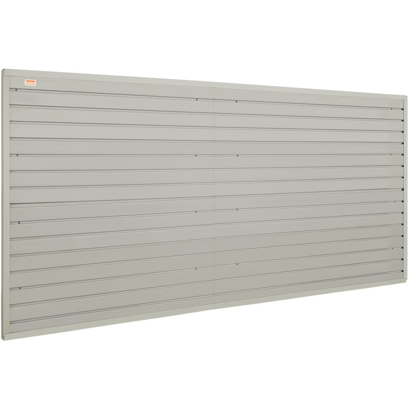 Panneaux à lattes, panneaux de garage gris, H 47 po x l 95 po
