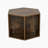 47.24" Hexagonal Coffee Table Side Table Nightstand