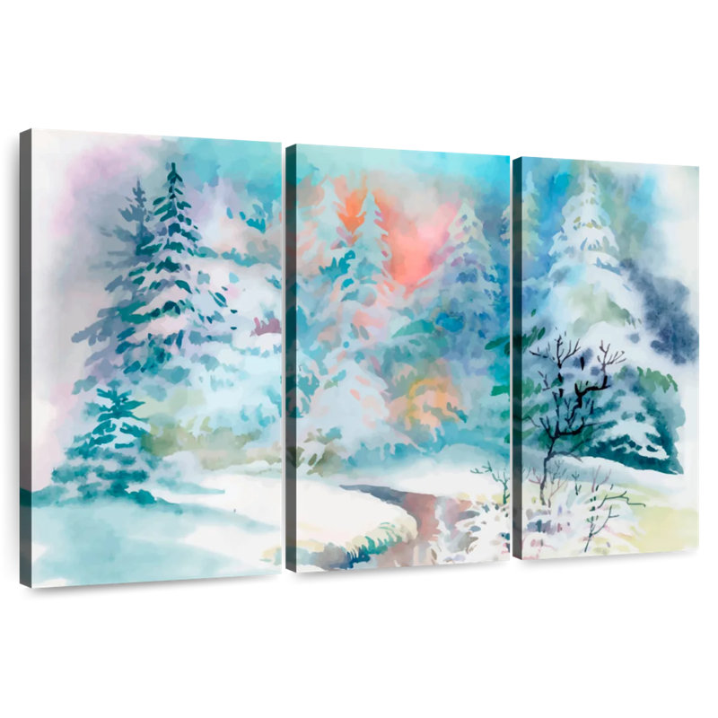 Alvord Fantasy Winter Landscape, 48" H x 74" W