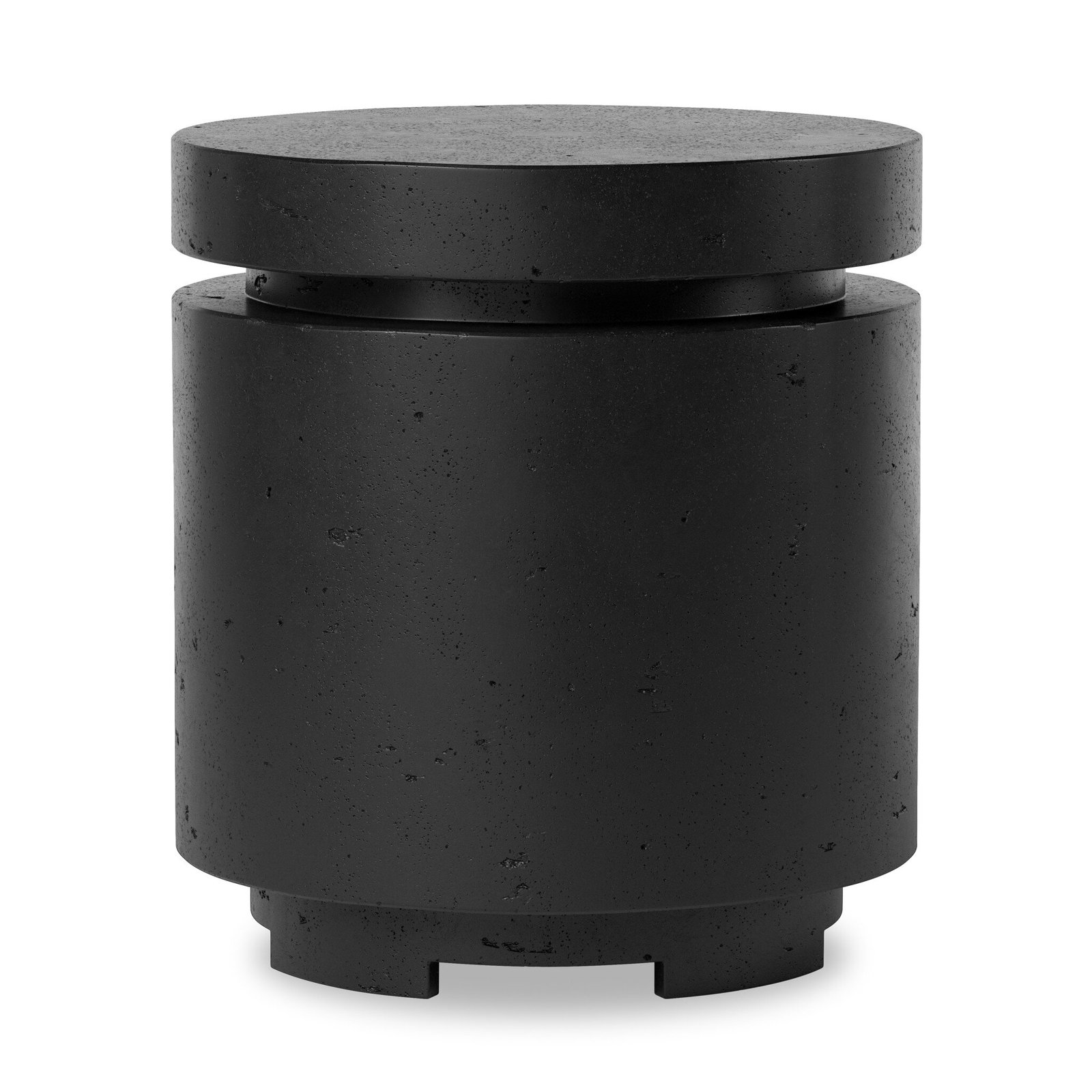 Jolin Outdoor Fireplace, Textured Ebony