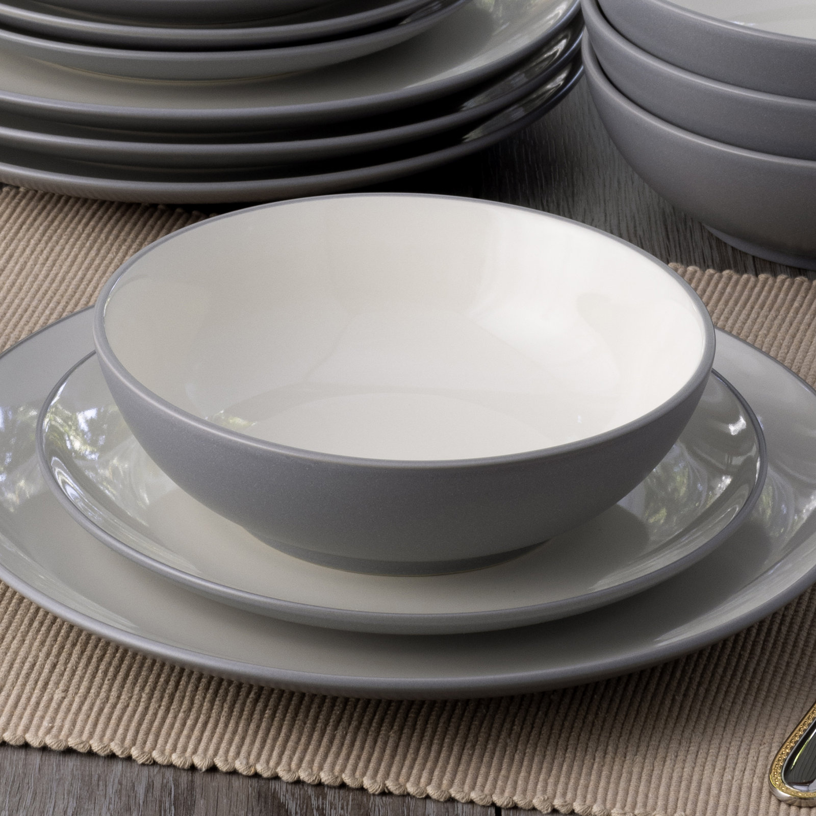 Noritake Colorwave Soup/Cereal Bowls, 7", 22 Oz., Slate