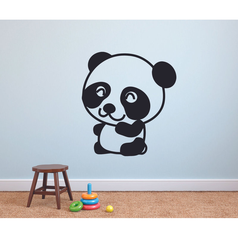 Adhésif décoratif mignon bébé panda zoo, H 20 po x l 18 po