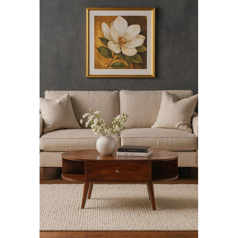 Solid Wood Coffee Table with Storage