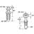 Bi-Fold Door Top Pivot and Guide Wheel Set