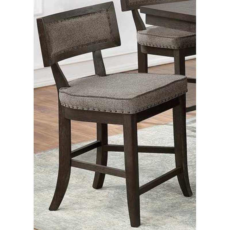 Chaise d'appoint en tissu en noyer