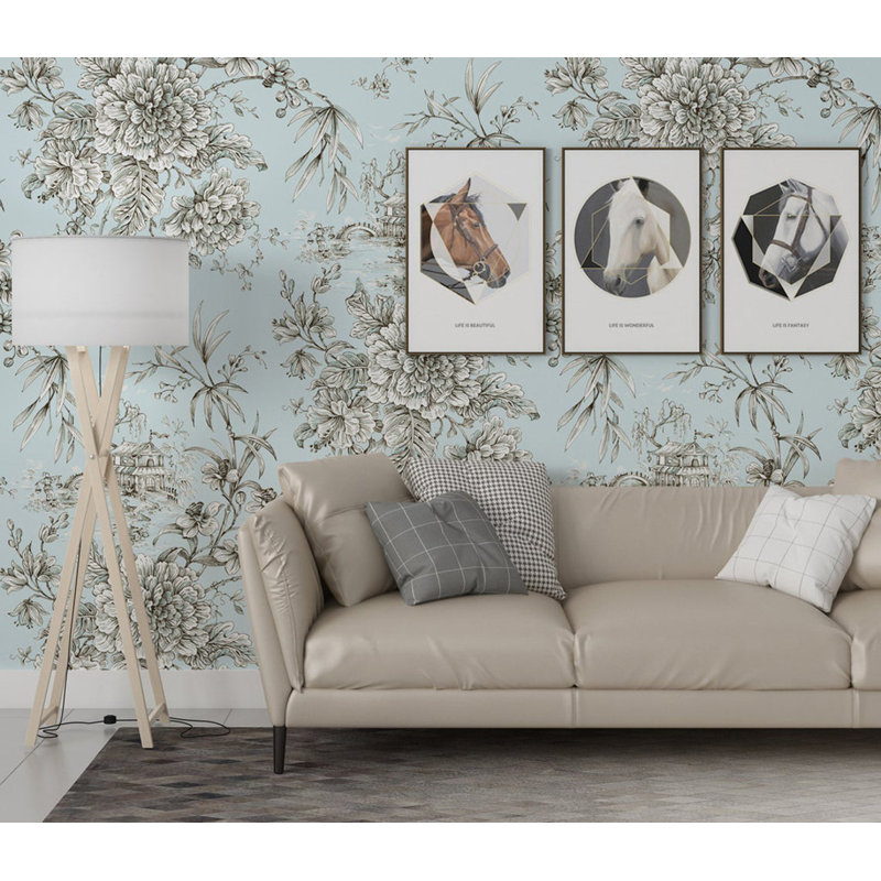 Papier peint floral à motif floral Wildflower, L 27,96 po x l 39 po