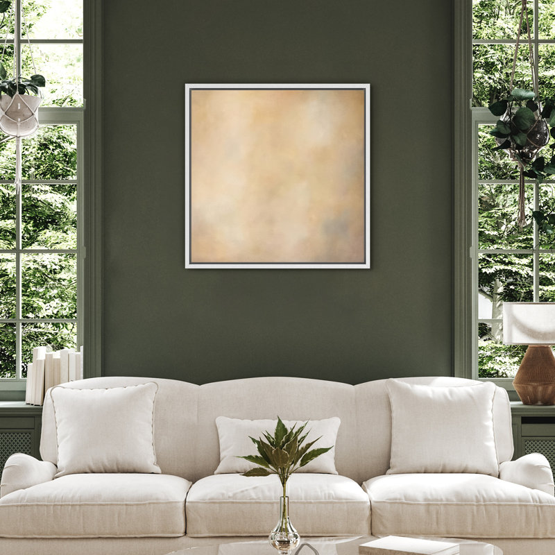 Reproduction d'art encadrée sur toile encadrée pour décoration de salon, H 16,8 po x l 16,8 po, Blanc