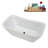 59" Streamline Soaking Freestanding Tub and Tray With Internal Drain-112235453