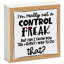 Enseigne en bois Control Freak