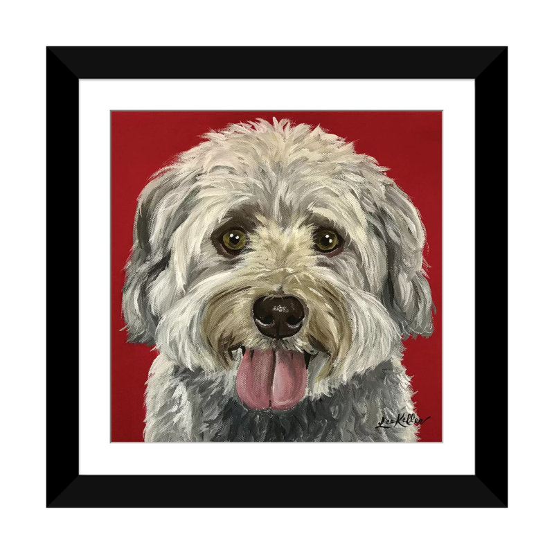 «Bentley the Havese», impression sur toile, H 16 po x l 16 po x P 1 po, Papier d'art encadré noir