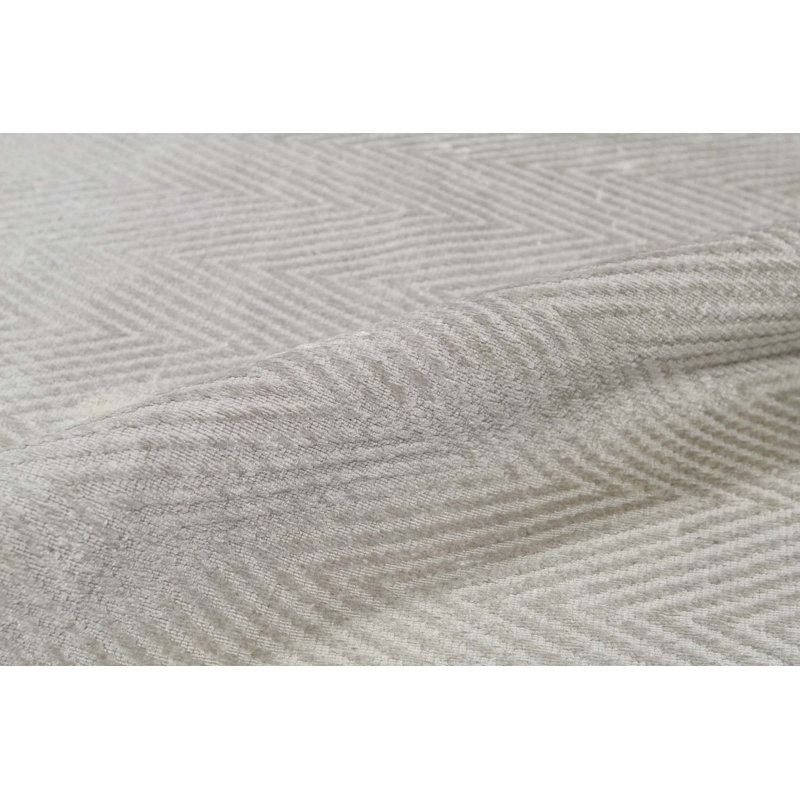 Chevron Area Rug in Gray