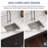 18 Inch Undermount Kitchen Sink 16 Gauge Stainless Steel Single Bowl ADA Kitchen Sink with Sink Grid and Drain Assembly