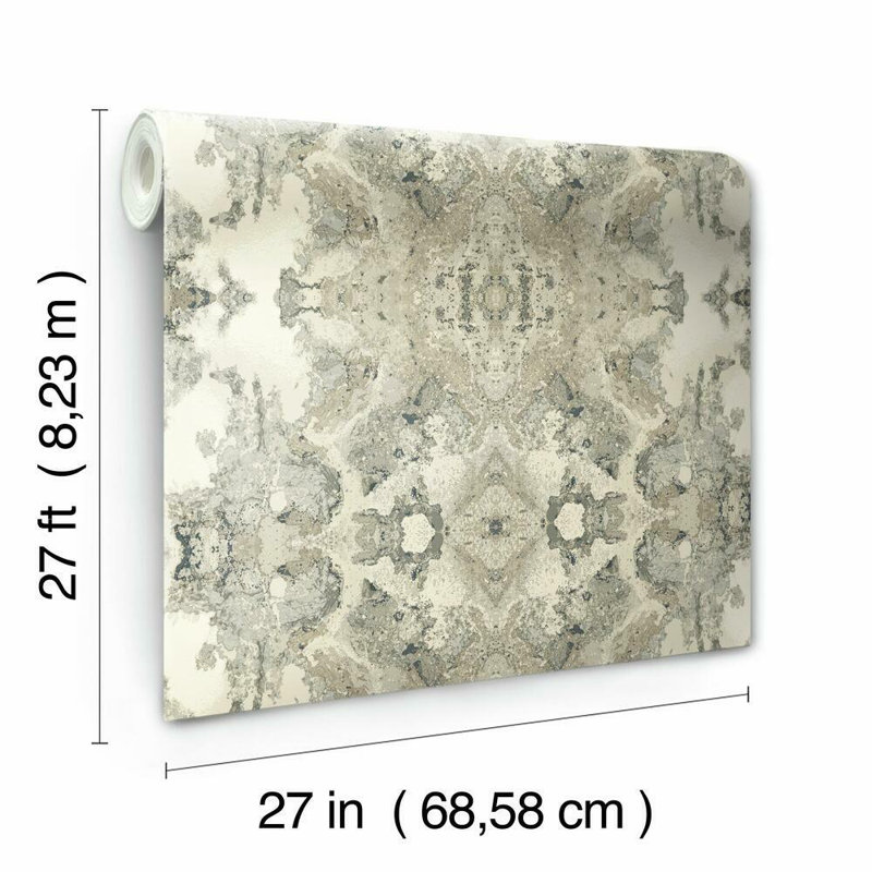 Peel & Stick Wallpaper Roll, Gray