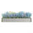 Raised Garden Bed Kit - Metal Raised Bed Garden 7.6X3.7X0.98Ft For Flower Planters, Vegetables Herb Silver-1208636033-1208636032