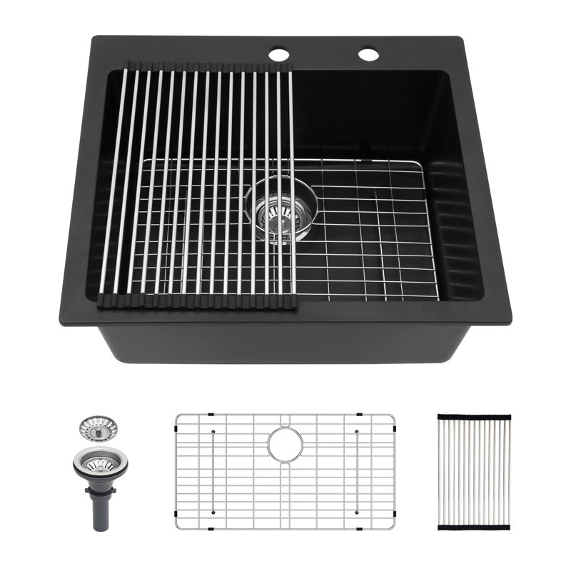 Évier de cuisine en quartz - Évier de cuisine encastré en granite