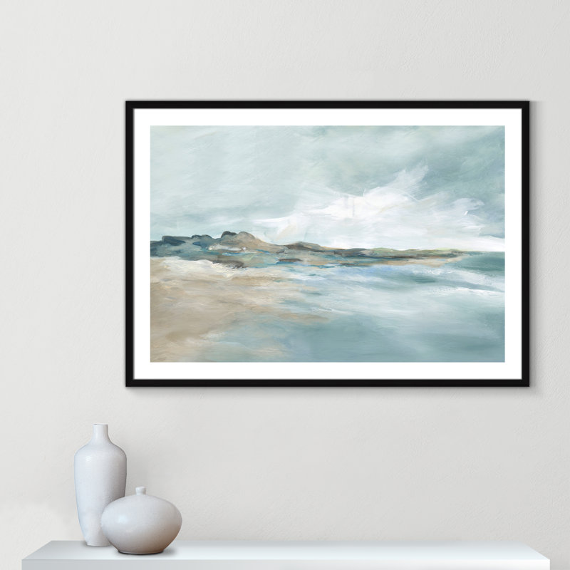 Imprimé Sandpoint par Carol Robinson, Noir, noir, noir, noir, H 29,5 po x l 41,5 po x P 1,25 po