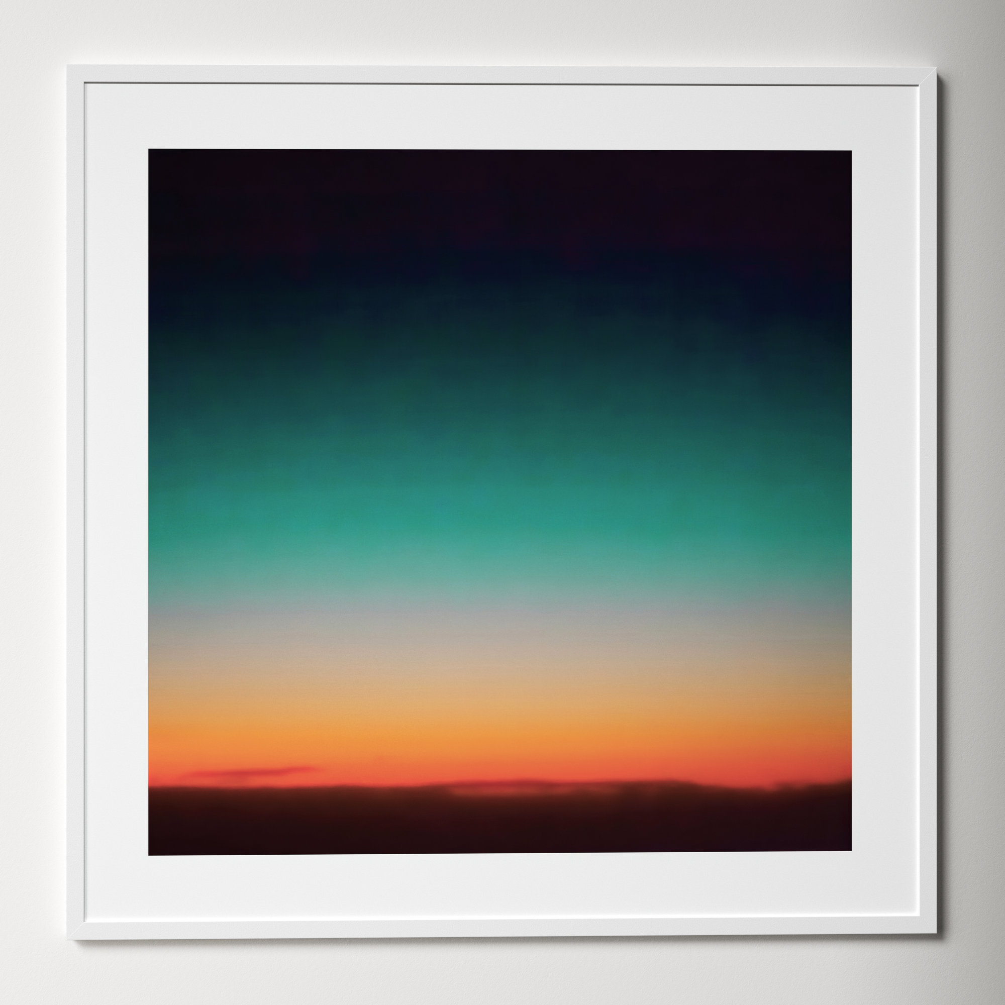 Sunrise Flying by Caroline Mint, White, 41.25" H x 41.25" W x 0.88" D