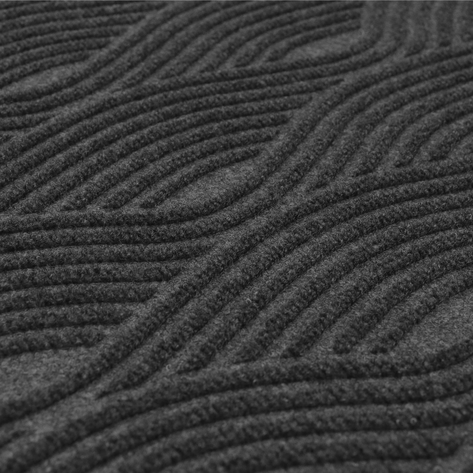 WaterHog Luxe Waves Non-Slip Doormat, Graphite