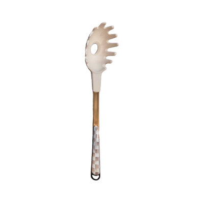 Mocha Check Pasta Spoon