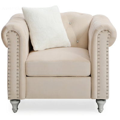Single Chair Chesterfield Chair Accent Chair Comfy Chair