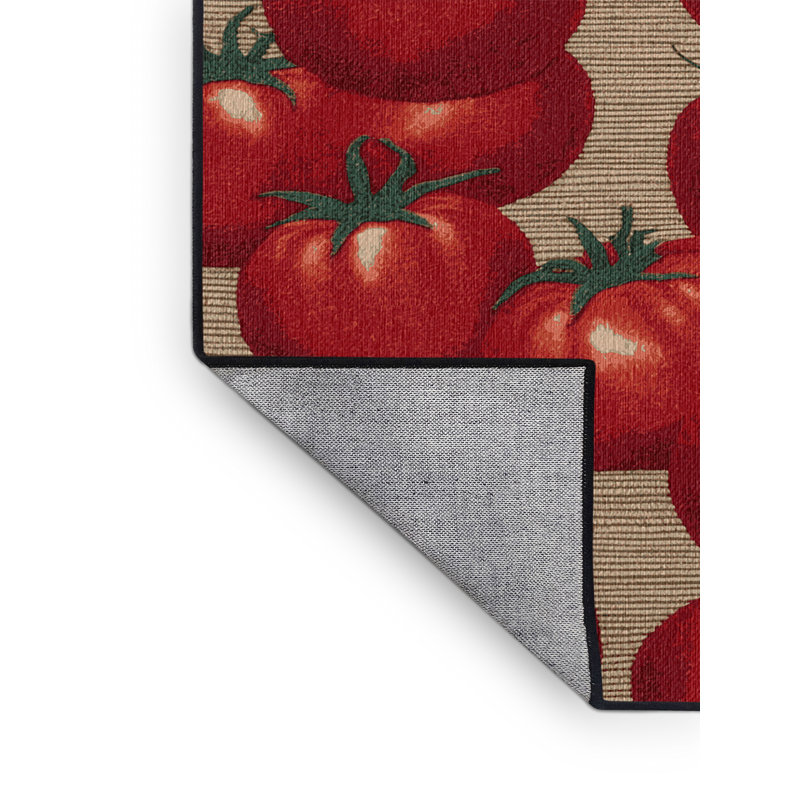  Tapis lavable tomates et légumes Roma, Rectangle 4pi x 6 pi