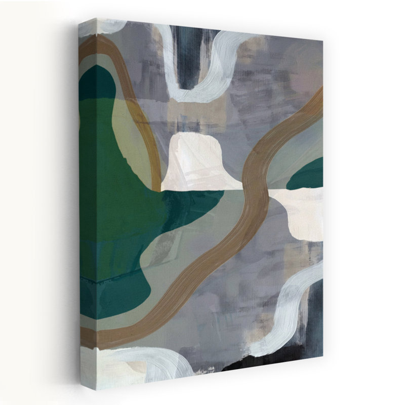 Art contemporain contemporain abstrait géométrique, H 48 po x l 32 po