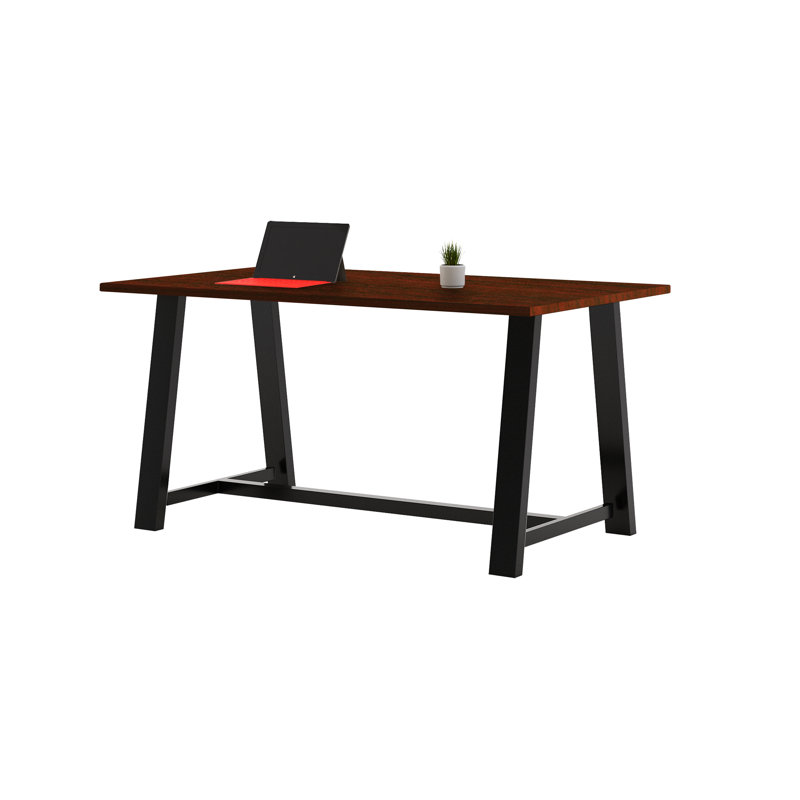 Midtown Solid Wood Breakroom Table, Mahogany, 36" H x 72" L x 36" W