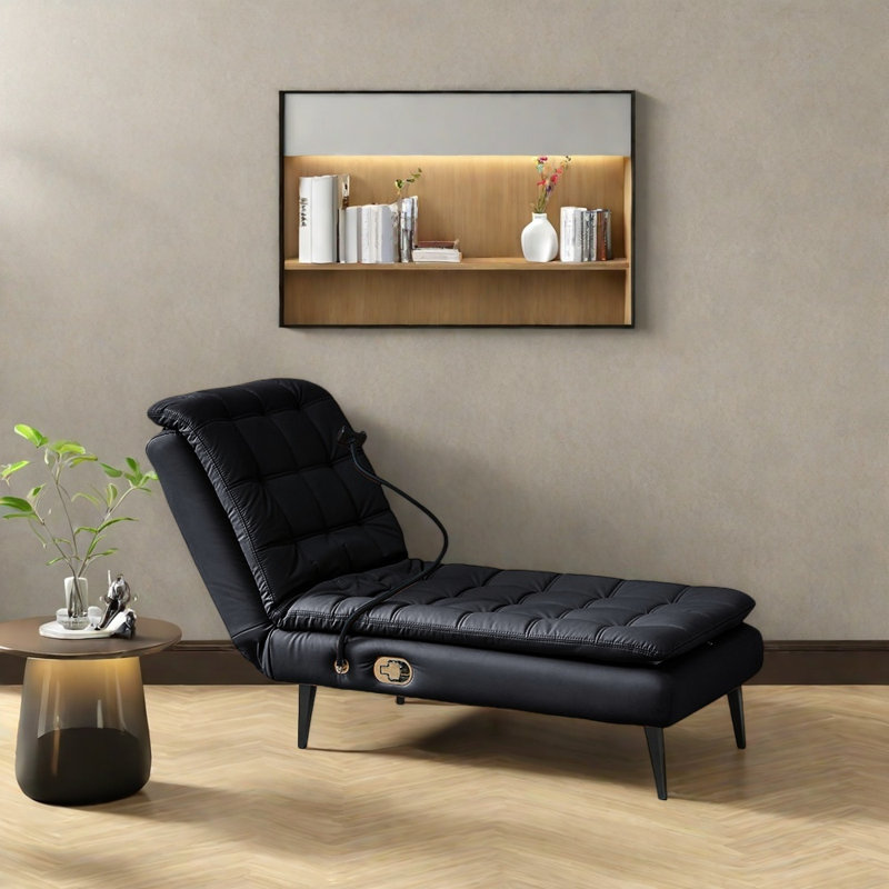 Multi-functional comfortable recliner, Black