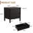 Hingham 3 Piece Bedroom Set，9-Drawer Dresser And 2 Nightstands, Black-1198016498