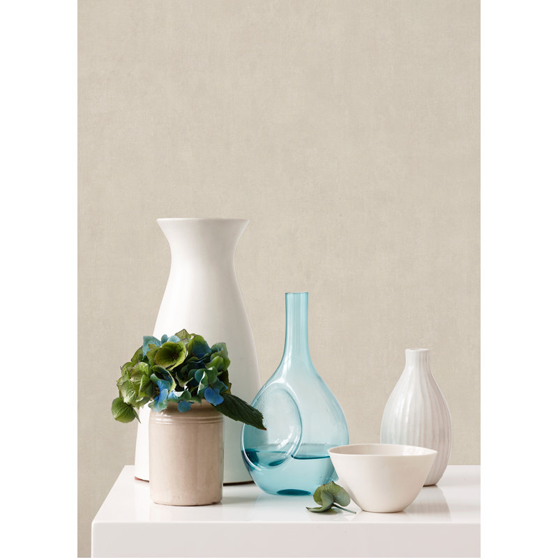 Carrero 33' L x 20.9" W Wallpaper Roll, Off White