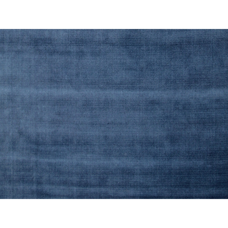 Tapis bleu marine de haute qualité noué à la main, Carré 2 pi