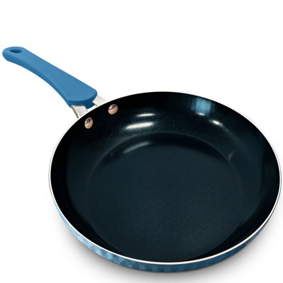Nutrichef Durable Large Fry Pan - Non-Stick High-Qualified Kitchen Cookware, Induction Compatible Works With Model: Nccw11Ds, One Size, Blue Prtnccw11Bdlfp