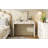 3-in-1 Classic Wood Vanity Desk with Flip Mirror,2 Drawers and Storage Space for Bedroom-5820767